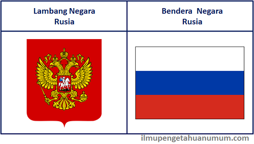 Lambang Negara Rusia dan Bendera Rusia