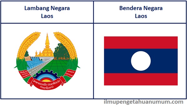 Simbol Negara Laos dan Bendera Negara Laos