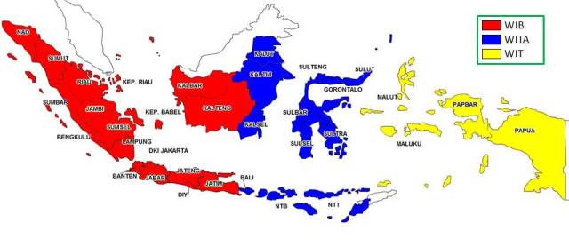 Pembagian Waktu di Indonesia