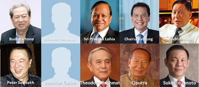 10 Orang Terkaya di Indonesia versi Forbes 2015