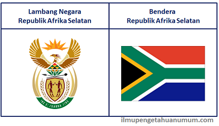 Lambang Negara dan Bendera Negara Afrika Selatan (South Africa)
